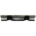 Justrite Stainless Steel Wall Bracket, 23-3/4"W x 2-1/4"D x 4-1/4"H, 2 Cylinder Capacity 35266